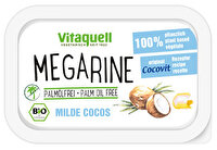 Die vegane Kokosmargarine von Cocovit besteht zu 18% aus Kokosöl und verfügt dadurch jederzeit über gute Streicheigenschaften - Kokos aufs Brot! Jetzt preiswert bei kokku im veganen Onlineshop bestellen!