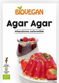 Biovegan Agar Agar ist ein rein pflanzliches Geliermittel für deftige Sülzen und Terrinen, leckere Fruchtaufstriche, Tortenguss, Gemüseaspiks oder schnittfeste Speisen.