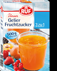 Mit dem Gelier Fruchtzucker von RUF holst du dir den absoluten Fruchtgenuss nach Hause.