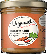 Der Aufstrich Karotte Chili von Vegannett ist wunderbar fruchtig und gleichzeitig angenehm scharf.