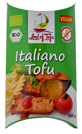 Gereifter Tofu mit Tomate und Basilikum vefeinert von Lord of Tofu - der Klassiker! Passt hervorragend zu Pasta-Gerichten, angebraten oder zerbröselt in der Nudelsauce. Günstig bei kokku im Veganshop!