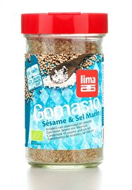 Gomasio Sesamsalz im Streuer von Lima ist ein leichtes Gewürz, welches nicht nur salzt, sondern auch einen Hauch Sesamgeschmack verleiht.