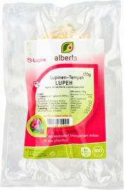 Lupeh - der Lupinen-Tempeh avon Alberts ist der erste Tempeh, der vollkommen ohne Soja auskommt. Wer Lupinen mag, ist hier richtig! Jetzt günstig bei kokku im veganen Onlineshop bestellen!