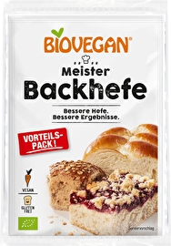 Biovegans Meister Backhefe 3er Pack - maximale Hefekraft im Vorteilspack.