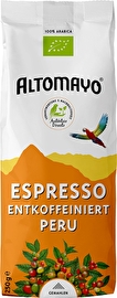 Der entkoffeinierte Bio Espresso von Altomayo wird Dir zu jeder Zeit eine genussvolle kleine Auszeit schenken.