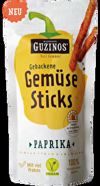 gebackene Gemüsesticks Paprika von Guzman günstig bei Kokku im Veganshop kaufen!