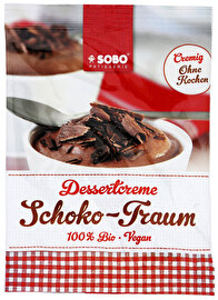 Die vegane Schoko-Traum-Dessertcreme von Sobo verführt zum Schlemmen nach Herzenslust. Jetzt günstig bei kokku, deinem veganen Onlineshop, kaufen!