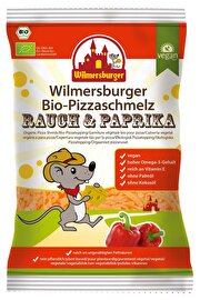 Der BIO Pizzaschmelz Rauch & Paprika von Wilmersburger ist ein köstlicher veganer Streukäse in Bio-Qualität.