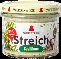 Der Basilikum Streich aus dem Hause Zwergenwiese schmeckt total lecker auf einer frischen Scheibe Brot oder zu einem cremigen Dressing vermischt.