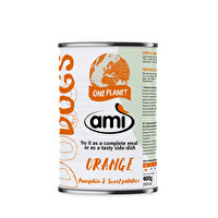 Das bewährte Hundenassfutter von AMI gibt es mit AMI DOG Orange jetzt auch als Version mit Kürbis und Süßkartoffel! Die volle Ladung pflanzlicher Proteine für Deinen Hund - er wird es lieben!