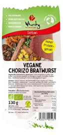 Die vegane Chorizo-Bratwurst von Wheaty zaubert dir spanisches Flair auf den Teller. Kauf es günstig bei kokku, deinem Veganshop!