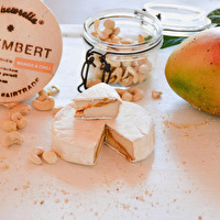 Der Vamembert Mango & Chili von Cashewrella ist ein cremiger Camembert Ersatz mit einer sommerlichen Fruchtnote.