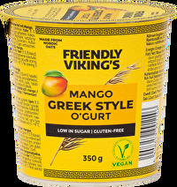 Der O'GURT Greek Style Mango von Friendly Viking's schmeckt herrlich cremig und voll nach Mango.