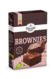 Die Backmischung für Schoko Brownies von Bauckhof reicht für sechs große oder 12 kleine Brownies und ist in nur 5 Minuten zubereitet!