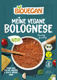 Mit der veganen Bolognese von Biovegan hat ewiges Saucen Abschmecken endlich ein Ende.