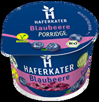 Das Blaubeer Porridge von Haferkater begleitet dich ab sofort zuverlässig durch den Sommer und versüßt dir jeden stressigen Tag, ganz ohne Zuckerzusatz.