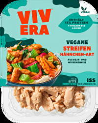 Die veganen Hähnchenstreifen von Vivera eignen sich wunderbar, um asiatische Gerichte, die typischerweise mit Hähnchen zubereitet werden, zu veganisieren.