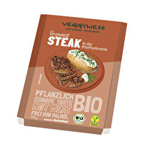 Ein saftig-faseriger Biss und ein herrlich aromatischer Geschmack: Dieses Vegane Steak von veggyness schmeckt angebraten oder gegrillt herzhaft, würzig, wuunderbar!