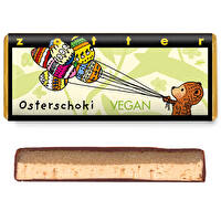 Die Osterschoki Kokosnougat & Marzipan von Zotter ist eine wirklich gelungene Kombination.