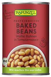 Der Klassiker des englischen Frühstücks: Die Baked Beans von Rapunzel sind fix & fertig zubereitet.