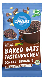 So einfach kann backen sein: ob Mikrowelle oder Backofen, der Baked Oats Tassenkuchen Schoko-Brownie von Davert ist gelingsicher und schnell zubereitet.