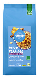 Der XL Porridge Aprikose-Chai von Davert ist gewohnt lecker sowie mineral- und ballaststoffreich.
