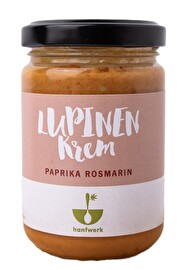 Die Lupinenkrem Paprika Rosmarin von hanfwerk ist eine würzige und dennoch milde Alternative zu soja- oder hanfhaltigen Aufstrichen.