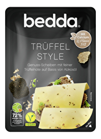 Die Scheiben Trüffel Style von bedda sind köstliche vegane Scheiben mit einer besonderen Trüffelnote.