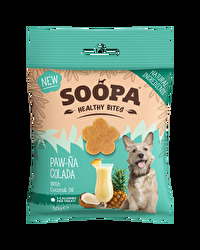 Die Hundedrops Paw-Na-Colada von Soopa bieten mit der Mischung aus Ananas und Kokosnuss ein exzellentes Geschmackserlebnis für Deinen geliebten Vierbeiner.