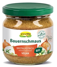 Herzhaft-deftiger Brotaufstrich mit 18 % Tofu von granovita - dieser Bauernschmaus schmeckt wie hausgemacht!