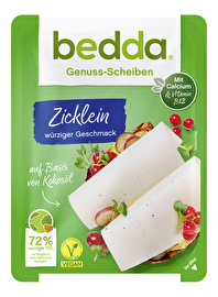 Die Scheiben Zicklein von Bedda bestechen durch ihren aromatischen Geschmack nach Ziegenkäse-Art.