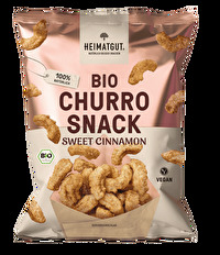 Der Bio Churro Snack Sweet Cinnamon von Heimatgut – ein süßer Snack mit einzigartigem Crunch. Knusprig, zimtig und unwiderstehlich – für ein unvergleichliches Geschmackserlebnis!