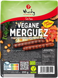 In der französischen und südländischen Küche bereits nicht mehr wegzudenken, nun auch endlich als vegane Variante von Wheaty - die Merguez.