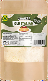 Der Old Italian von Vanozza im praktischen 75g-Pack ist ein extrem leckerer Parmesan-Ersatz auf Cashewbasis.