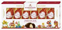 Marzipan-Eier von Niederegger, 6 Stück – zartes Marzipan, umhüllt von hochwertiger Zartbitter-Schokolade.