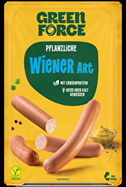 Die veganen Wiener Art mit Erbsenprotein von GREENFORCE sind klassisch herzhaft und lecker und das ganz ohne Tierleid.