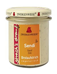 Sendi streichs drauf von Zwergenwiese ist ein leckerer, veganer Brotaufstrich mit viel Dill und Senf. Ideal als Sandwich-Grundlage oder lecker auf dem Brot! Jetzt neu bei kokku im Vegan-Shop!