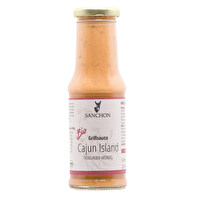 Die Cajun Island Grillsauce von Sanchon ist eine typisch kreolische Gewürzsauce: Fein sauer dank Senf und Gewürzgurken. Ideal fürs vegane Grillen oder zu Salat, Nudeln und Reis!
