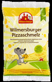 Der Wilmersburger Pizzaschmelz ist eine leckere vegane Alternative zum Streuen. Ideal für Pizza geeignet!! Jetzt im veganen Onlineshop von kokku!