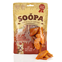 Die Sweet Potato Chews von Soopa kommen aus 100% Süßkartoffeln daher, sind sehr gut bekömmlich und werden von Hunden geliebt! Jetzt günstig bei kokku im veganen Onlineshop bestellen!