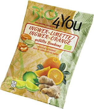 Bio4You - °Ingwer Limette & Ingwer Orange° gefüllte Bonbons