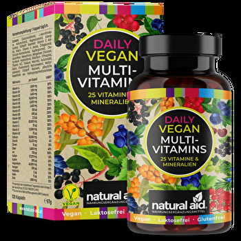 natural aid - Daily Vegan MultiVitamins 25in1