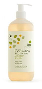 Lenz Naturpflege - BABY Waschlotion Haut & Haar Sanddorn Kamille