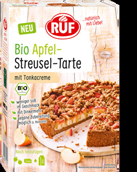RUF - Bio Apfel-Streusel-Tarte mit Tonkacreme