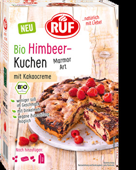 RUF - Bio Himbeer Kuchen Marmor Art mit Kakaocreme