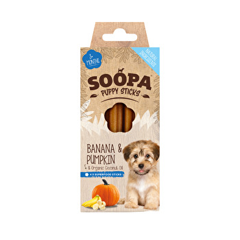Soopa - Kauknochen für Welpen Banana & Pumpkin
