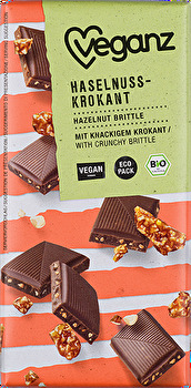 Veganz - Haselnuss Krokant Schokolade