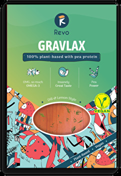 Revo Foods - Gravlax - Alternative zu Räucherlachs mit Kräutern und Zitrone
