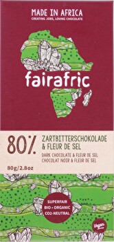 fairafric - Zartbitterschokolade 80% & Fleur de Sel