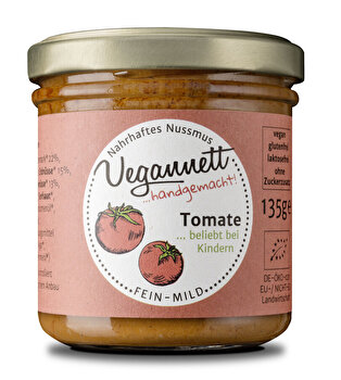 Vegannett - Aufstrich Tomate mit 28% Nussmus